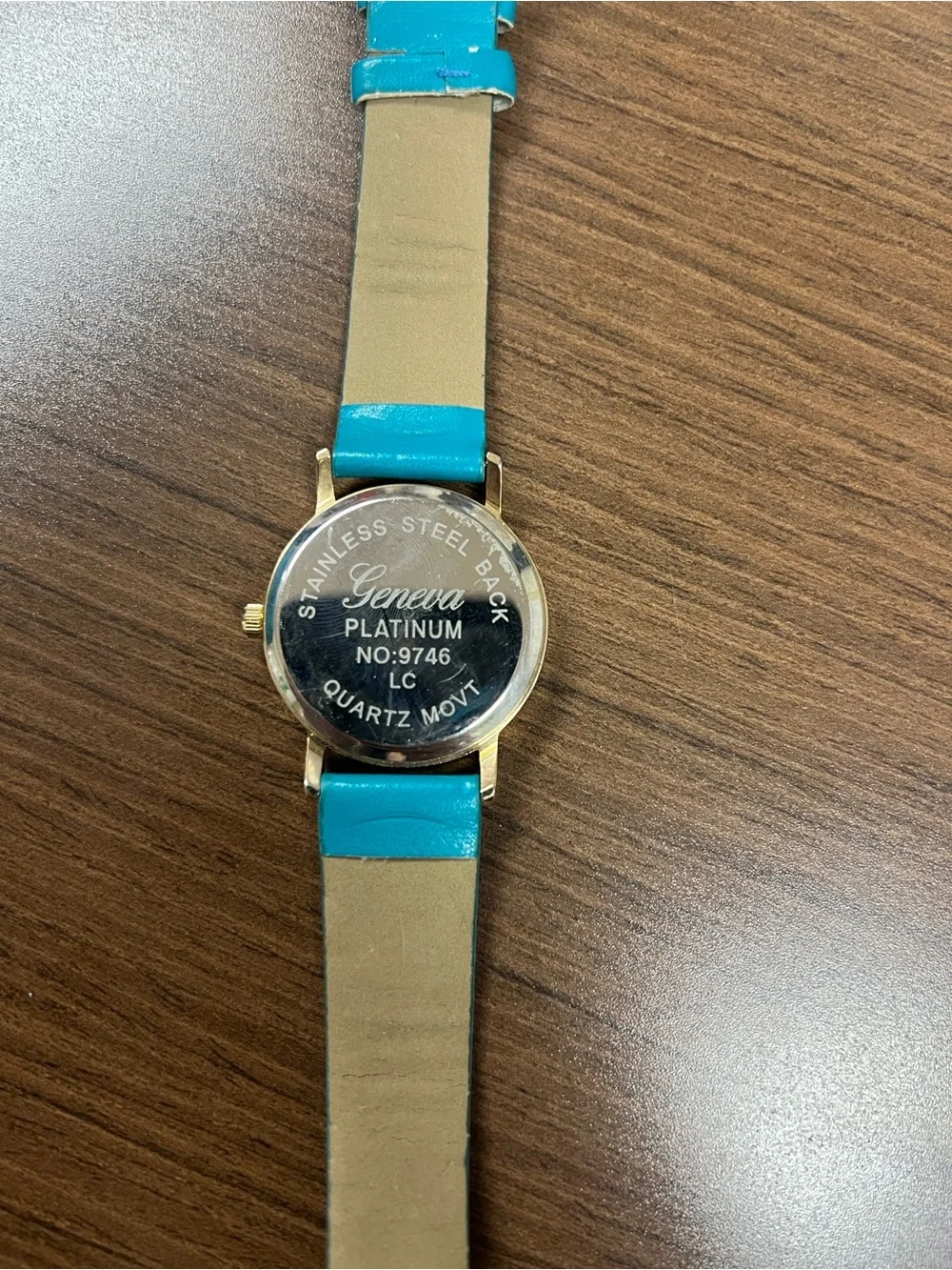 Turquoise Chevron Strap Watch - Unbranded